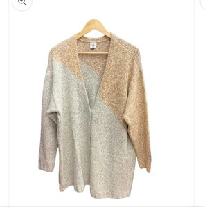 Cabi Tilt Sweater Sz XL oversized slouch sweater snap front cozy 30" long